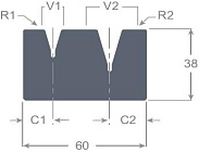 С двумя ручьями  STM 30 Арт.337